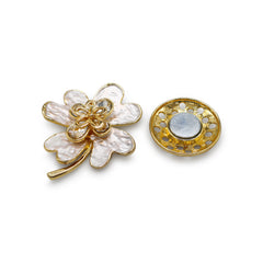  Magnetbrosche Nr.417 Fantasie Goldfarben