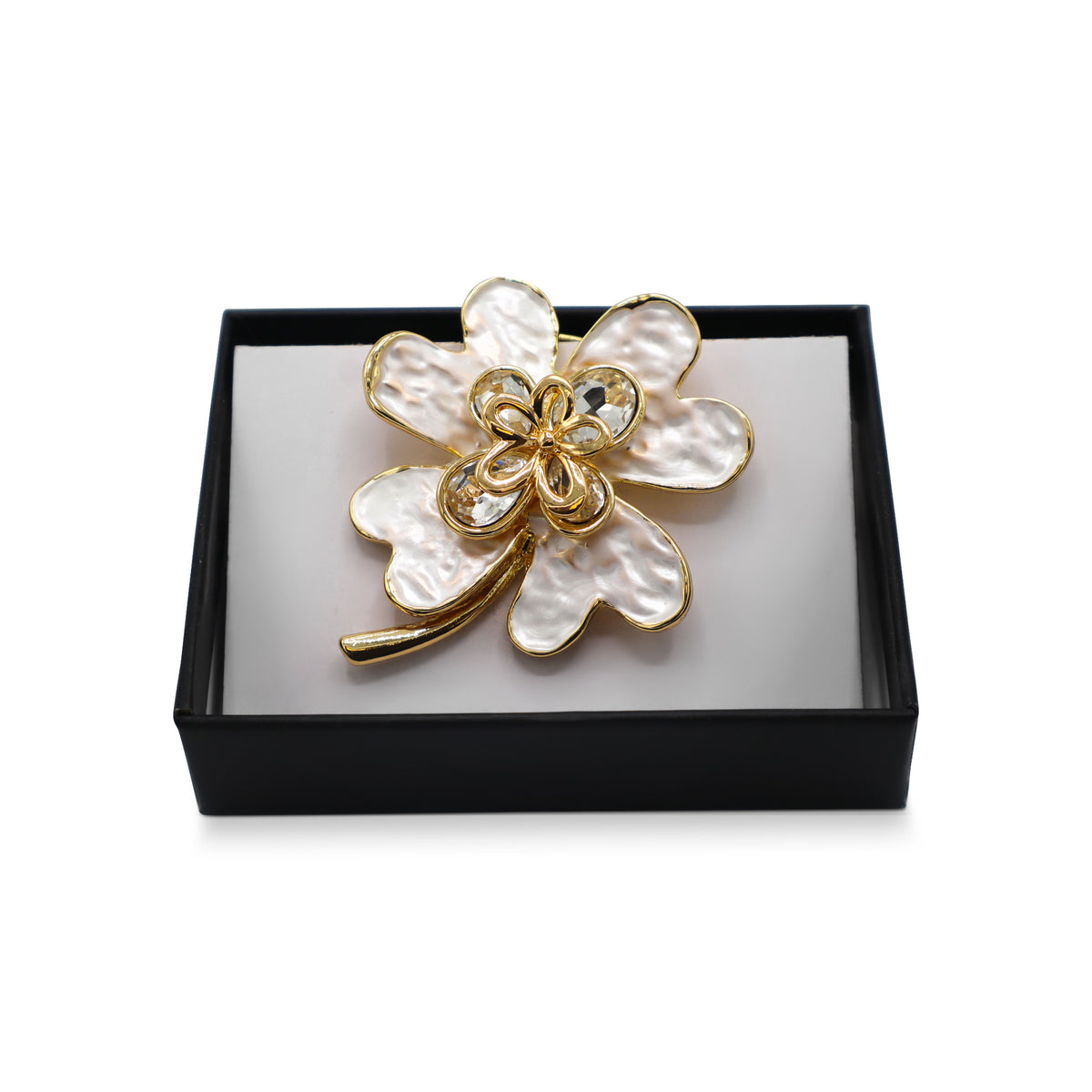  Magnetbrosche Nr.417 Fantasie Goldfarben