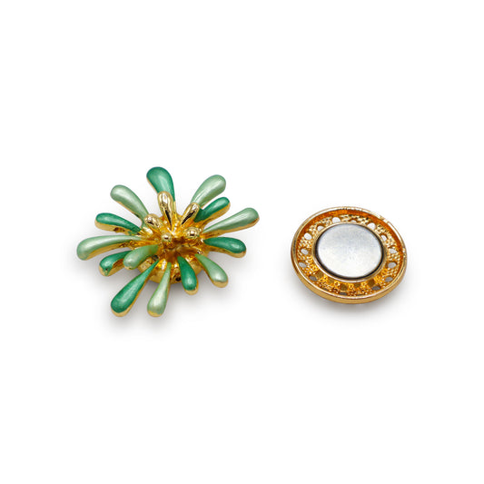 Magneet broche nr 422 fantasy goudkleurig