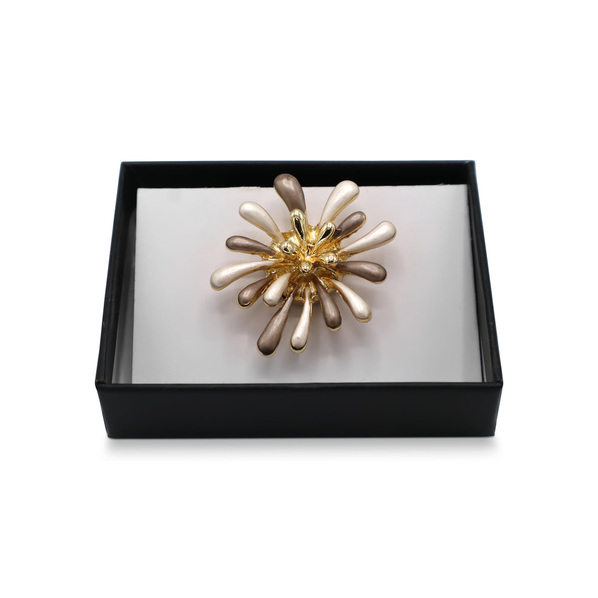  Magnetbrosche Nr.423 Fantasie Goldfarben