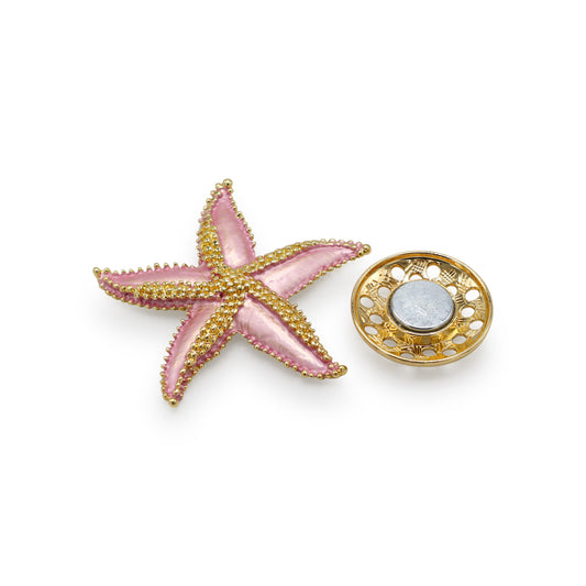  Magnetbrosche Nr.467 Fantasie Goldfarben