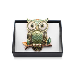 Broche magnétique n° 468, style fantaisie, couleur argentée