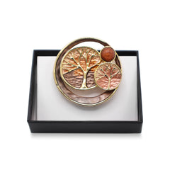Broche magnétique n° 468, style fantaisie, couleur argentée