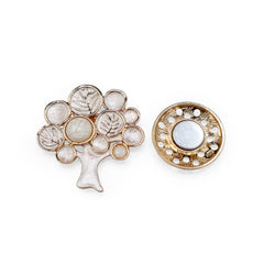 Magneet broche nr 183 fantasy goudkleurig
