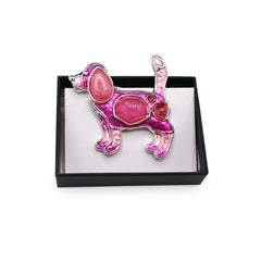 Magneet broche nr 253 fantasy zilverkleurig