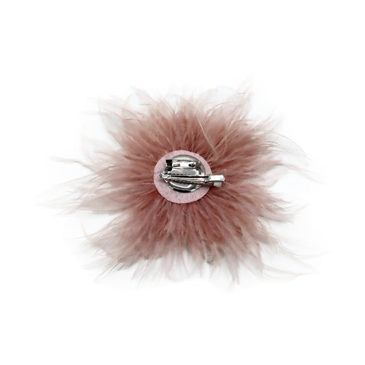 Vintage-Straußenfedern, Blush pink