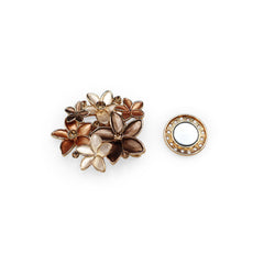 Magneet broche nr 223 fantasy goudkleurig