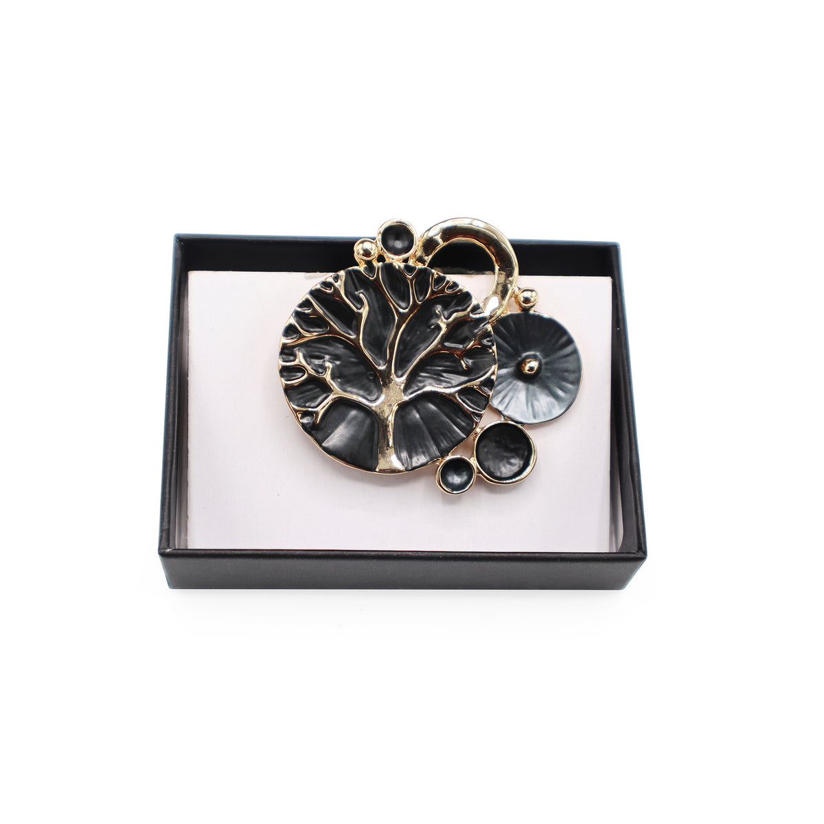  Magnetbrosche Nr. 244  Fantasie Goldfarben