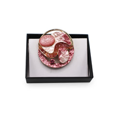 Magneet broche nr 277 fantasy goudkleurig