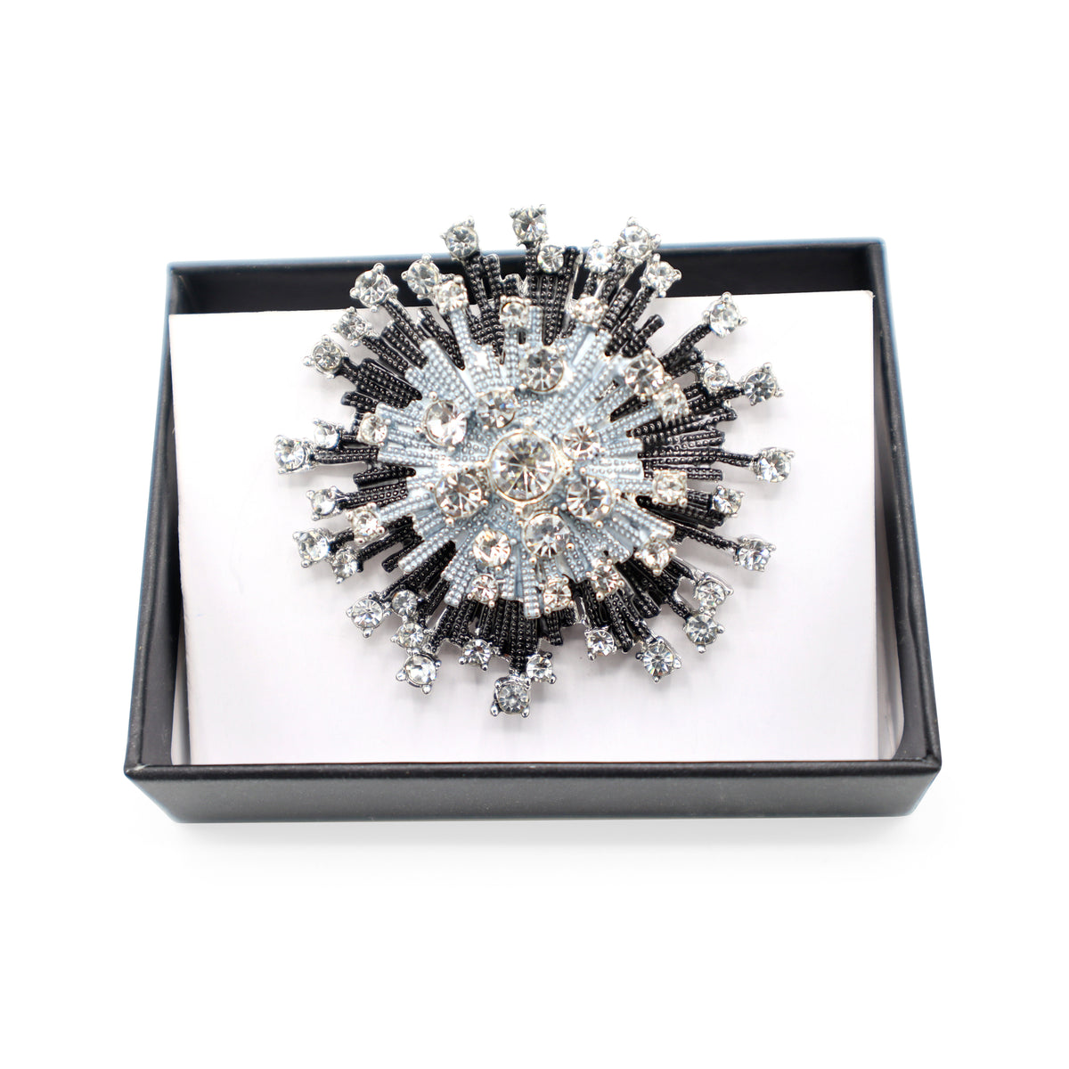 Magneet broche nr 175 fantasy zilverkleurig
