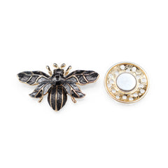 Magneet broche nr 176 fantasy goudkleurig