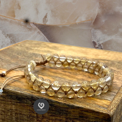 Boho bandje gebrande nieuwe jade