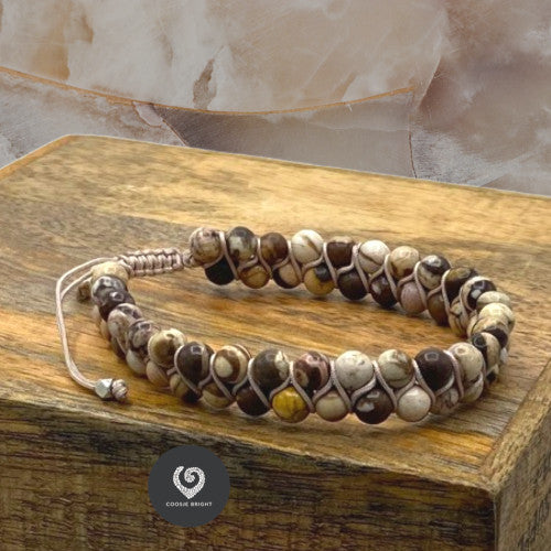 Boho bandje giraffe jasper