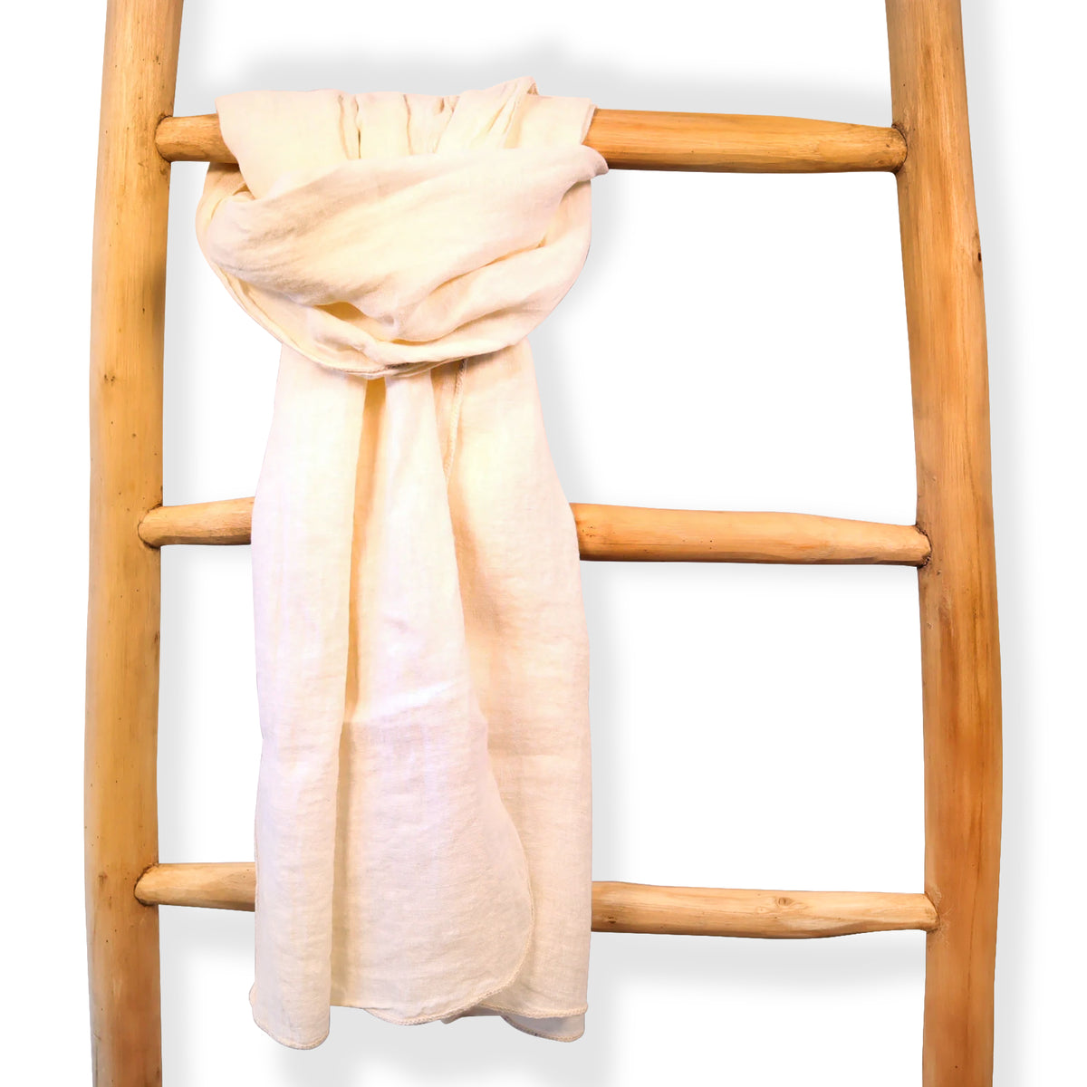 écharpe en lin beige