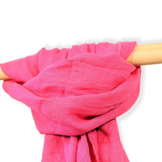 Leinenschal in Fuchsia