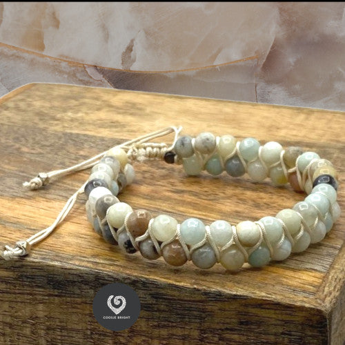 Boho bandje pistache